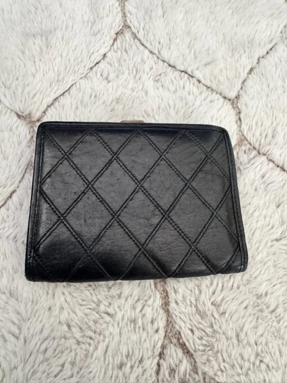 Chanel Timeless CC Lambskin Kisslock Compact Wallet